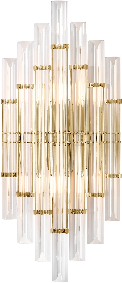 Бра SARAGOSA SARAGOSA AP2 BRASS/TRANSPARENTE 