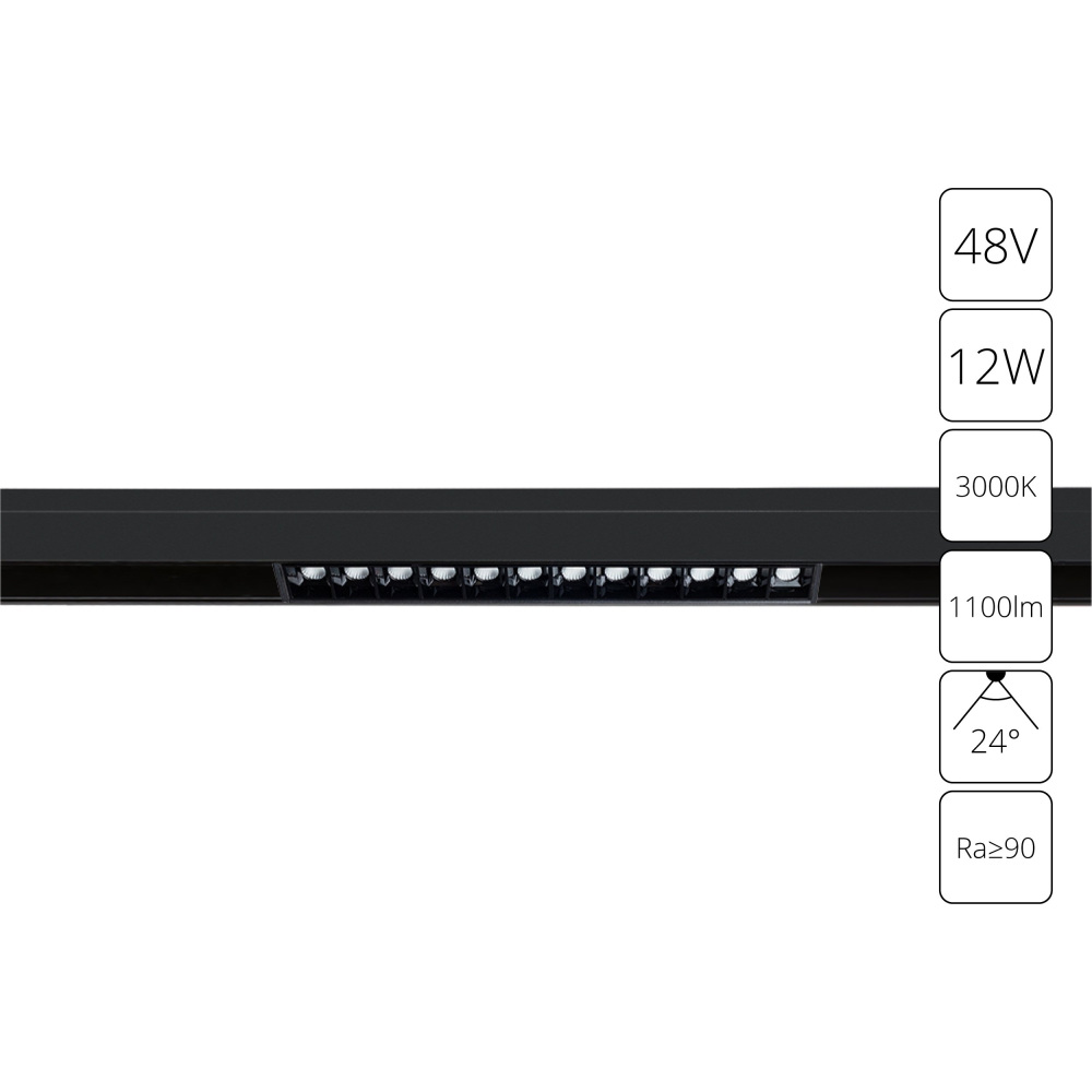 Трековый светильник Linea A4674PL-1BK 