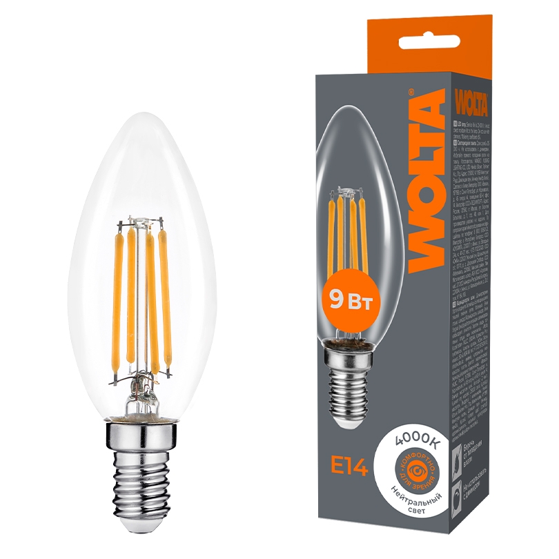 Лампочка светодиодная  WF-C35-9W4KE14 