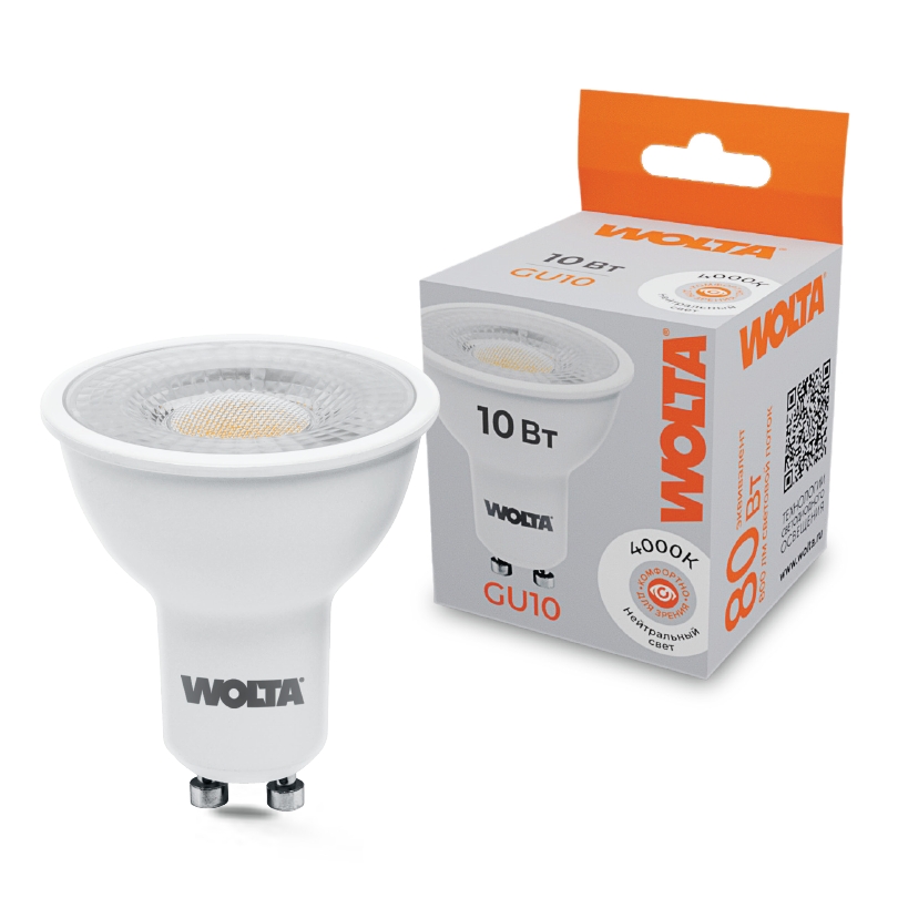 Лампочка светодиодная  WSTD-PAR16-220V10W4KGU10-L 