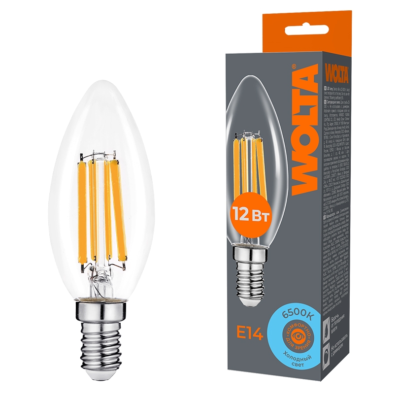 Лампочка светодиодная  WF-C35-12W6KE14 