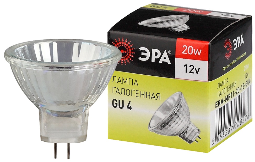 Лампочка галогеновая  GU4-MR11-20W-12V-30CL 
