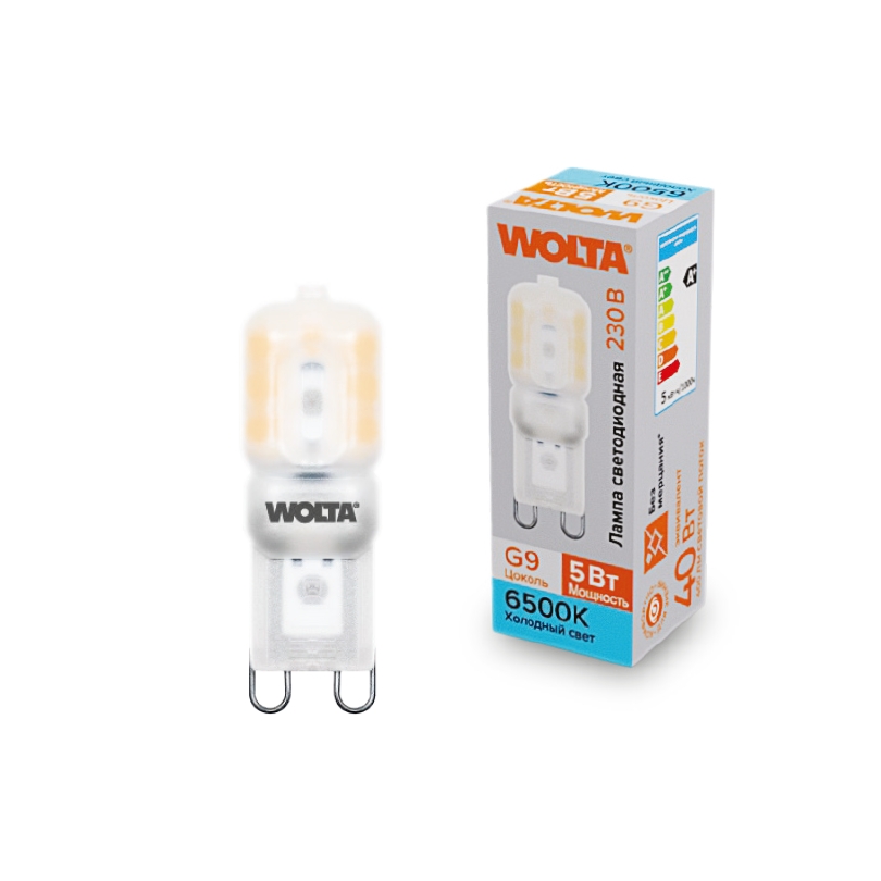 Лампочка светодиодная  WSTD-JCD-5W6KG9-P 