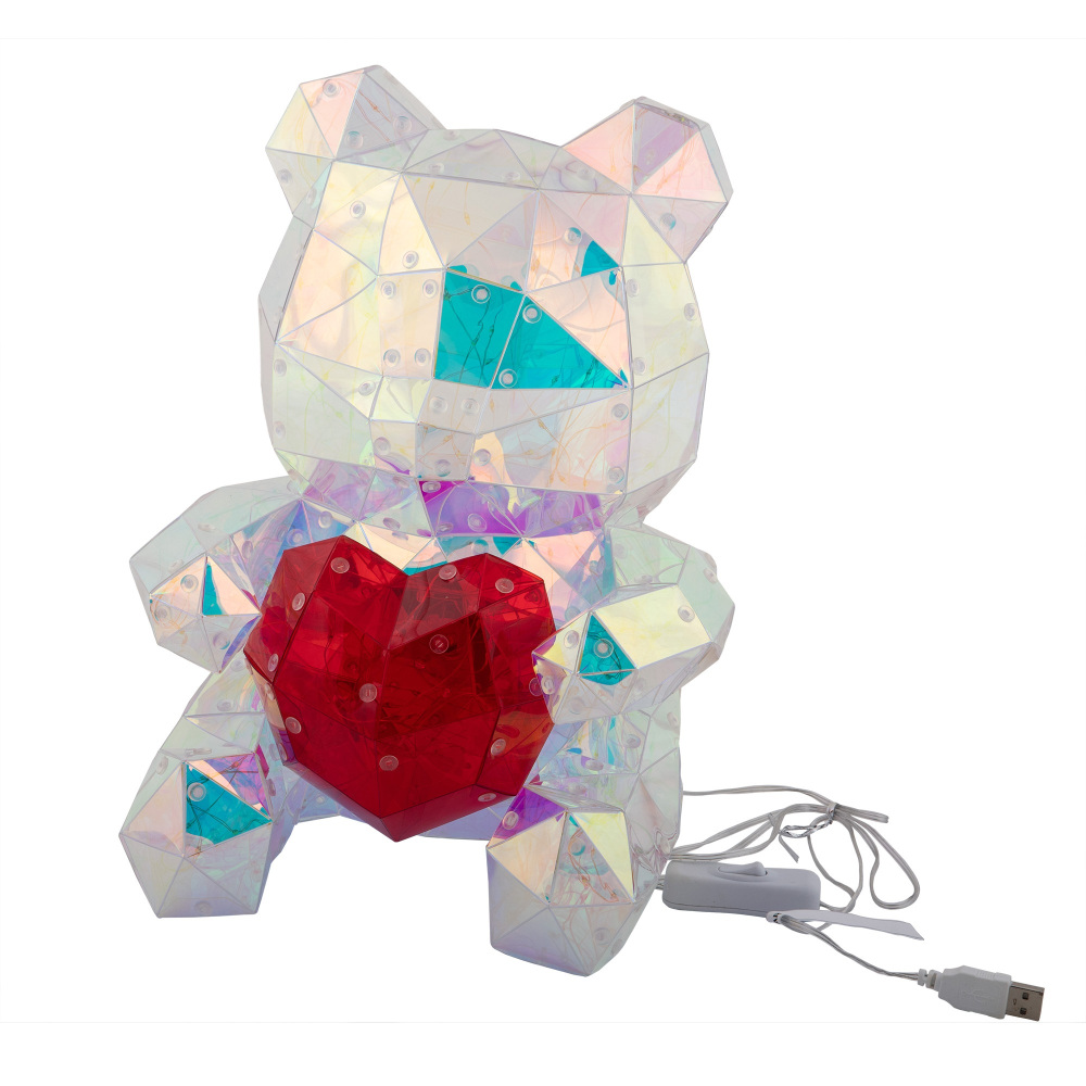 Светильник декоративный  ULD-R508 USB BEAR WITH HEART 