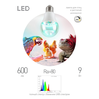 Лампочка светодиодная  FITO-Dim 9W Chicken E27