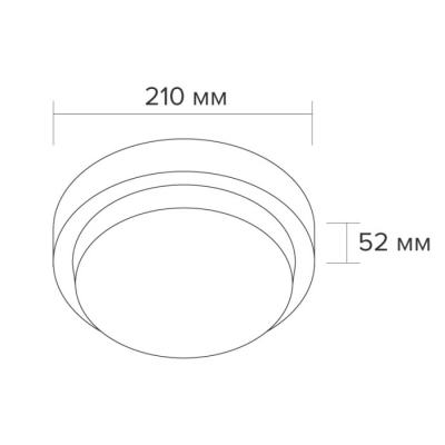 Настенно-потолочный светильник  LCL04-25W-R01-4K