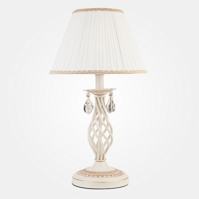 Интерьерная настольная лампа Amelia 10054/1 белый с золотом