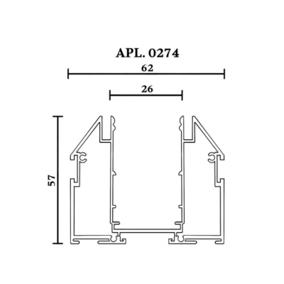 Шинопровод Magnetic track 220 APL.0274.10.300