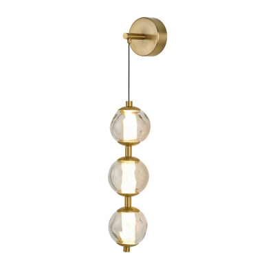 Бра OD2437 OB2437 brass/clear
