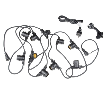 Гирлянда  UDL-K121 10/E27/5M 5C IP65 BLACK BELT-LIGHT