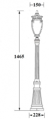 Наземный фонарь VERONA 86211 R