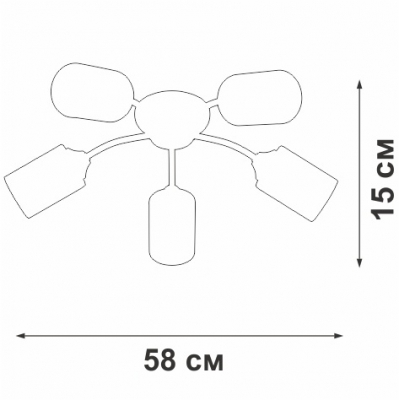 Потолочная люстра  V2558-1/5PL