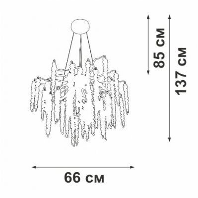 Подвесная люстра  V28550-1/7S