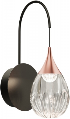 Бра Stilla MB24001004-1A copper/clear