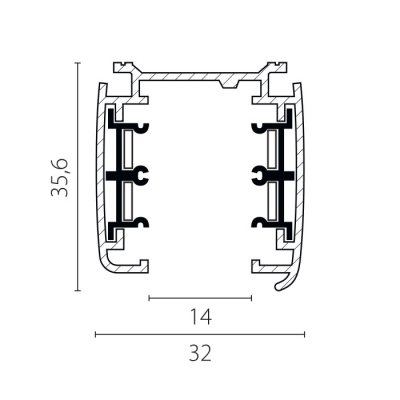 Шинопровод Quattro 504025-F