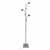 Торшер  ULM-T641 3x2W/3000K CHROME MULTICOLOR 