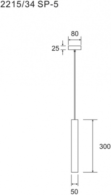 Подвесной светильник Cottero 2215/34 SP-5