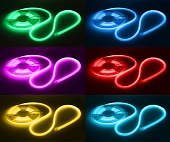 Гибкий неон  LS3030-9,6-120-24-RGB-IP68-3 year-5m 