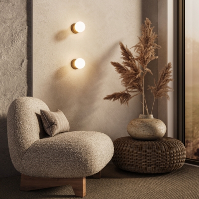 Настенный светильник Stone 303051 травертин