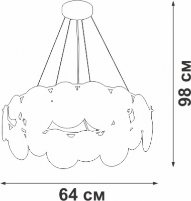 Подвесная люстра  V5801-8/6S
