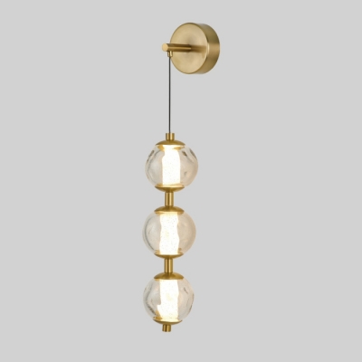 Бра OD2437 OB2437 brass/clear