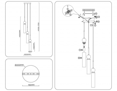 Подвесной светильник High Light LH53257