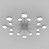 Потолочная люстра Nitrino 90242/16 хром 