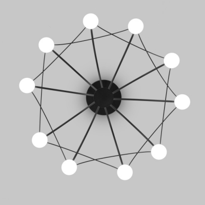 Потолочная люстра Ragno 90035/10  LED черный