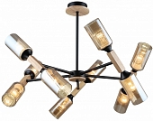 Потолочная люстра  MD.5495-10-S-BK+WOOD 