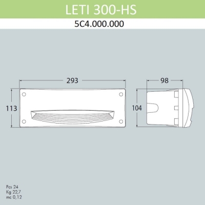 Подсветка для лестниц и ступеней Leti 5C4.000.000.AYF1R