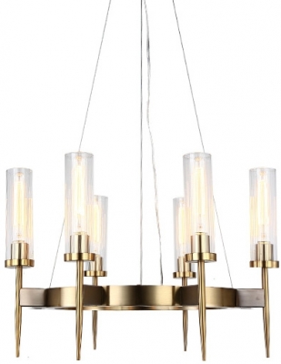 Подвесная люстра Alouette KM0936P-6 brass