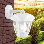 Настенный фонарь уличный  НБУ 07-40-004 «Дели 3» белый 