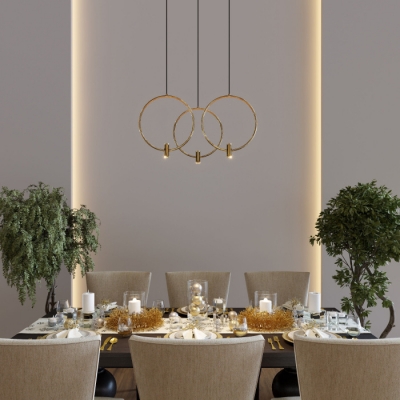 Подвесной светильник Layla 50257/3 LED черный/ латунь