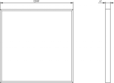 Светодиодная панель  SPO-940-9-65K-038