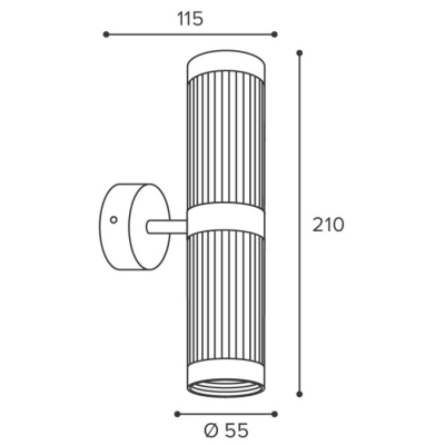 Настенный светильник Wsl-Gu10 WSL-GU10/W19SG