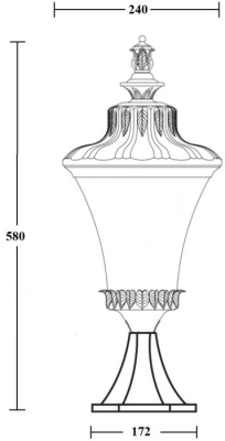 Наземный фонарь ELBA 86404 Bl