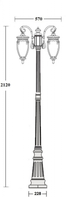 Наземный фонарь VERONA 86209A R