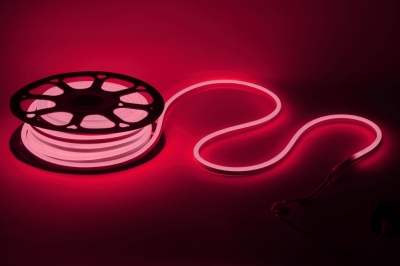 Гибкий неон  N2835-120-IP67-220V-20m-R