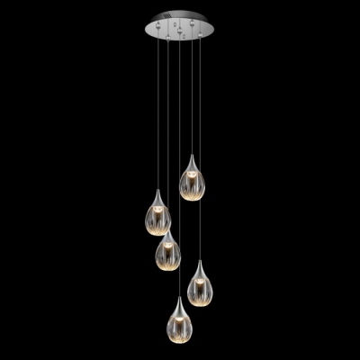 Подвесной светильник Stilla MD24001004-5A chrome/clear