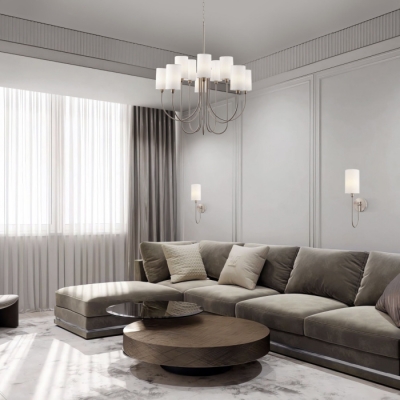 Подвесная люстра Abbey 60164/10 никель