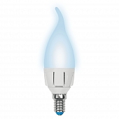 Лампочка светодиодная  LED-CW37 7W/NW/E14/FR PLP01WH картон 