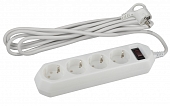 Розеточные блоки, удлинители  USF-M-4es-1.5m-W 