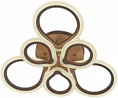 Потолочная люстра Molly 10221/6LED Coffee 75W 