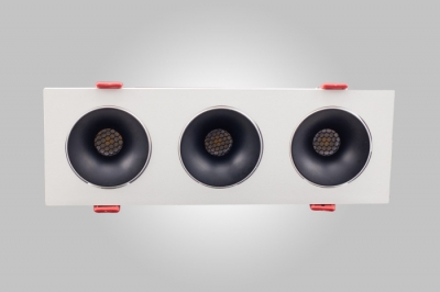 Точечный светильник  AM480-3 BK+WH 23,1W