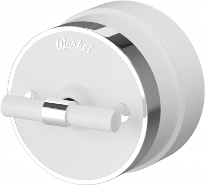 Переключатель Накладные механизмы Vintage белый матовый/хром W5812050