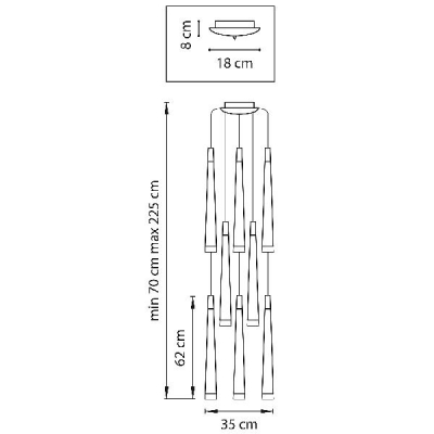 Подвесной светильник PUNTO 807083
