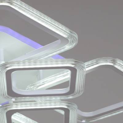 Потолочная люстра  09826-3.3-4+4A WH (RGB)