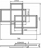 Потолочная люстра Rida MOD015CL-L80WK 