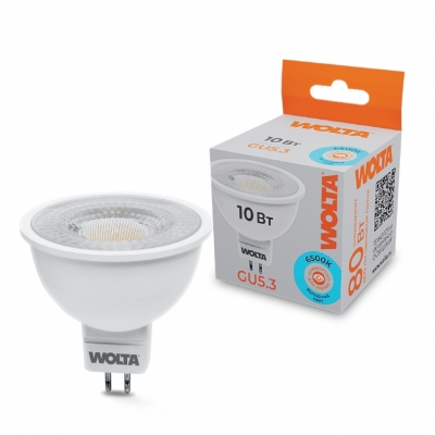 Лампочка светодиодная  WSTD-MR16-220V10W6KGU5.3-L