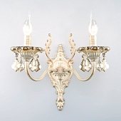 Бра Elisha 3281/2 белый с золотом / тонированный хрусталь 